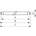 Лампа линейная люминесцентная ЛЛ 36вт TLD 36/54-765 G13 дневная