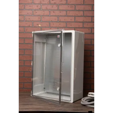 Бокс пластиковый с монтажной платой прозр. дверь 700х500х250 мм IP65 PROxima