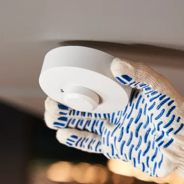 Датчик движения потолочный микроволновый ДДПМ 01, 120°/360°, 1200 Вт, 10-2000 Лк, 3-10 м, 10-900 сек. 5,8 ГГц | 11-9216 | REXANT