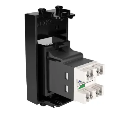 Avanti Телефонная розетка ''Черный квадрат'' RJ-12, 1 модульная