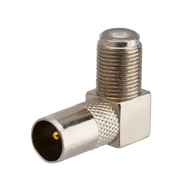 Переход гнездо F - штекер TV угловой PROCONNECT