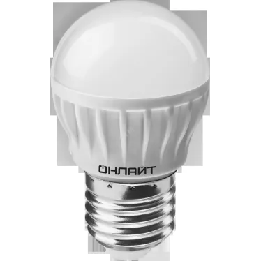 Лампа светодиодная OLL-G45-6-230-6.5K-E27 | 61138 | ОНЛАЙТ