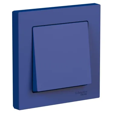 ATLASDESIGN выключатель одноклавишный, сх.1, 10АХ, в сборе, АКВАМАРИН