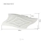 Светильник потолочный светодиодный GEO с ДУ SPB-6 GEO 6 RC 75 75Вт 3000-6500К