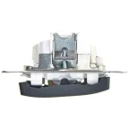 Выключатель одноклавишный, с подсветкой, схема 1А, в рамку, антрацит