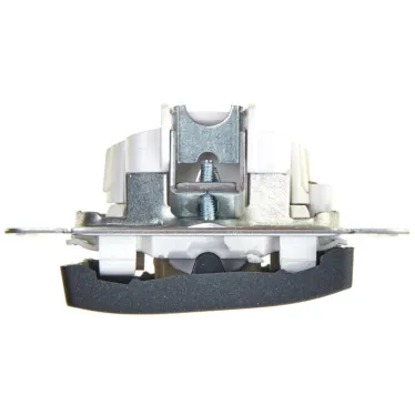 Выключатель одноклавишный, с подсветкой, схема 1А, в рамку, антрацит