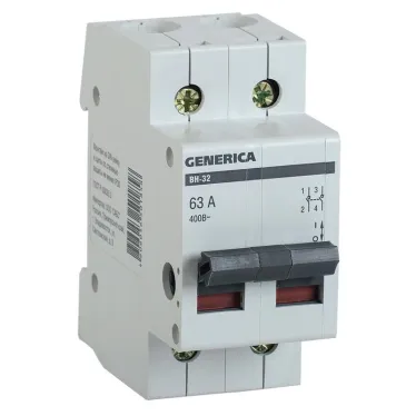 Выключатель нагрузки 2п ВН-32 GENERICA 40А