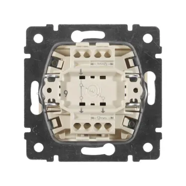 VALENA Переключатель одноклавишный в рамку слоновая кость