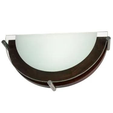 Светильник Полесье 3002 НББ 06-40 М41 белый корпус венге держатель хром ИУ