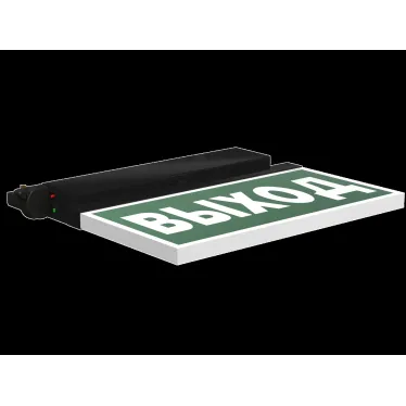 Световой указатель аварийного освещения BS-CANOE-73-S2 LED Black | a20997 | Белый свет