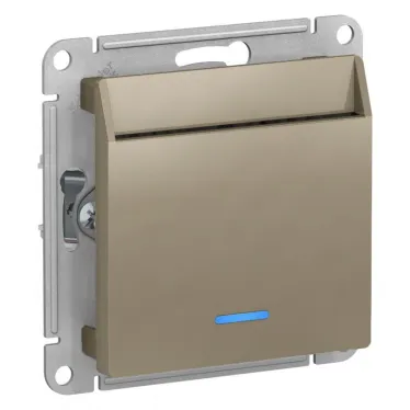 ВЫКЛЮЧАТЕЛЬ ATLASDESIGN карточный, механизм, ШАМПАНЬ