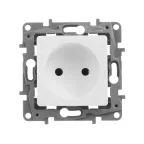 ETIKA Розетка без заземления белая