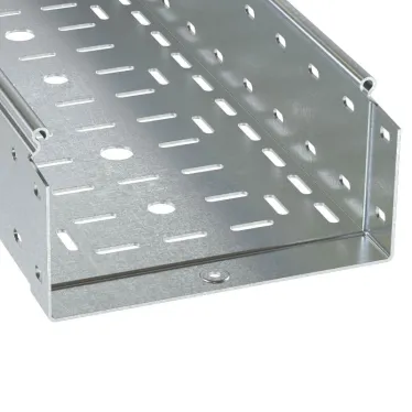 Лоток перфорированный 500х100 L-3000мм толщина 1.5мм цинк-ламельный