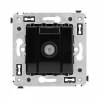 Avanti Розетка TV оконечная в стену, Черный квадрат