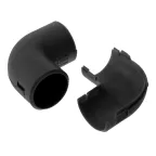 Соединитель угловой разборный черный д25 (30шт/480шт уп/кор)