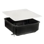 Коробка распаячная КМП-020-008 для полых стен 110х110х45 полистирол черная/белая метал.лапки IP20 PROxima