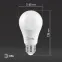 Лампа светодиодная LED 21 Вт 1680Лм 2700К груша теплый E27 170-265В LED A65-21W-827-E27 Standart