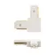 Коннектор для однофазного шинопровода L-образный белый | 612-005 | Rexant