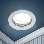 Светильник литой простой MR16,12V, 50W сатин никель KL1 SN