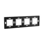 Рамка из натурального стекла, ''Avanti'', светло-серая, 8 модулей