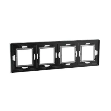 Рамка из натурального стекла, ''Avanti'', светло-серая, 8 модулей