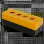 Корпус КП104 пластиковый 4 кнопки желтый