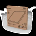 Светильник светодиодный ДВО 36 Вт 3200 лм 4000К AC 220В IP20 595х595х19мм матовый опал Офис Gauss