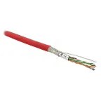 Витая пара SF/UTP кат 6 4 пары AWG26 patch IN LSZH нг(А)-HF красный 500м
