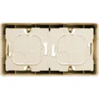 Коробка накладного монтажа 2 поста INSPIRIA слоновая кость