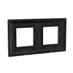 Рамка из металла, ''Avanti'', черная, 4 модуля