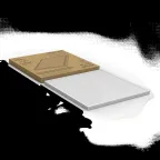 Светильник светодиодный ДВО 36 Вт 3300 лм 4000К AC 220В IP20 595х595х19мм призма Офис Gauss