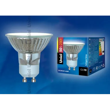Лампа галогенная JCDR-50/GU10  | 01094 | Uniel
