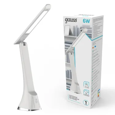 Светильник настольный GTL203 6W 380lm 4000K 170-265V белый диммируемый LED 1/20 | GT2031 | Gauss