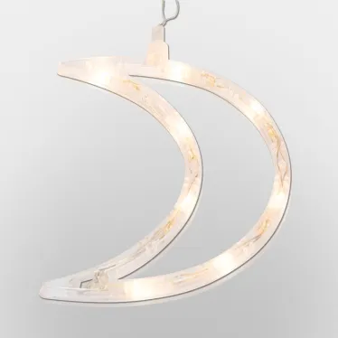 Фигура светодиодная "Месяц" на присоске с подвесом, цвет ТЕПЛЫЙ БЕЛЫЙ | 501-014 | NEON-NIGHT