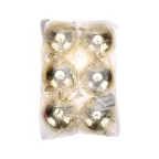 Елочная фигура "Полосатый шар", 20 см, цвет золотой | 502-071 | NEON-NIGHT