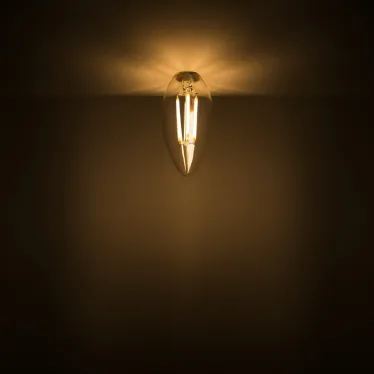 Лампа светодиодная Basic Filament Свеча 4,5W 400lm 2700К Е14 LED 1/10/50 | 1031115 | Gauss