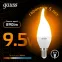 Лампа светодиодная Gauss LED Свеча на ветру E14 9.5W 890lm 3000K | 104101110 | Gauss