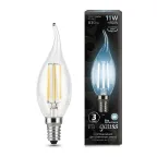 Лампа светодиодная Black LED Filament Свеча на ветру E14 11W 750lm 4100K | 104801211 | Gauss