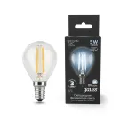 Лампа светодиодная LED 5Вт E14 220В 4100К шар | 105801205 | Gauss