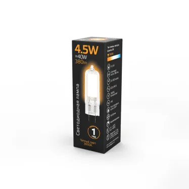 Лампа светодиодная Black LED G4 AC220-240V 4.5W 380lm 3000K Glass | 107807104 | Gauss