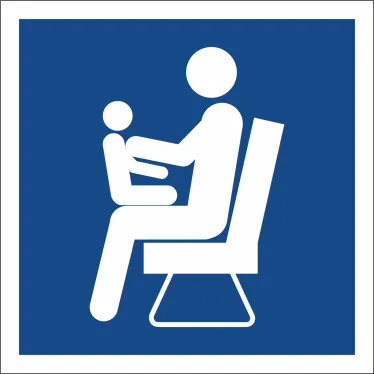 Знак безопасности BL-1515.D03"Места для инвалидов,пожилых людей,людей с детьми" | a19980 | Белый свет