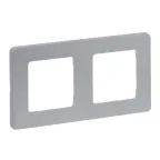 Рамка 2 поста INSPIRIA алюминий
