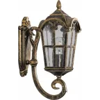 Светильник PL102 60W 230V E27 250х160х370 черное золото (на стену вверх)