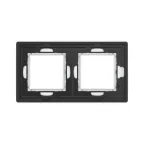 Рамка из натурального стекла, ''Avanti'', белая, 4 модуля