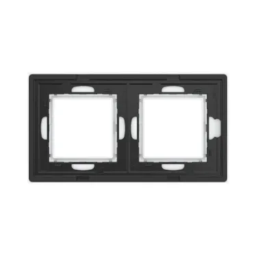 Рамка из натурального стекла, ''Avanti'', белая, 4 модуля