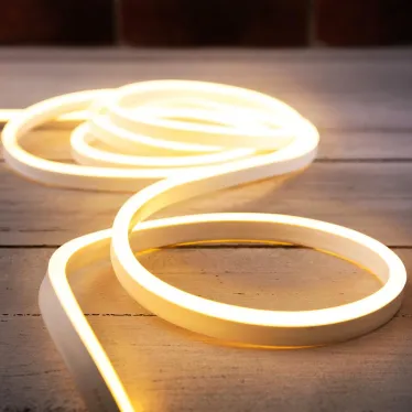 Гибкий неон LED SMD 8х16 мм, односторонний, тёплый белый, 120 LED/м, 5 м
