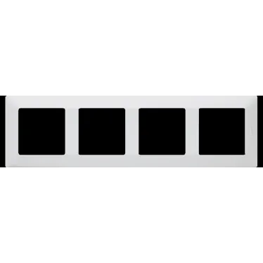 Valena LIFE Рамка 4 поста белая универсальная