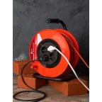 Удлинитель на катушке Атлант 2.0 4 гнезда 30м с заземлением ПВС 3x1.0 10А/2.2кВт PROxima