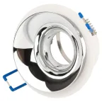 Встраиваемый светильник декоративный KL103 WH/CH MR16 GU5.3 белый хром