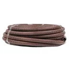 Труба гофрированная ПВХ с зондом под темное дерево d25мм (25м) Plast PROxima